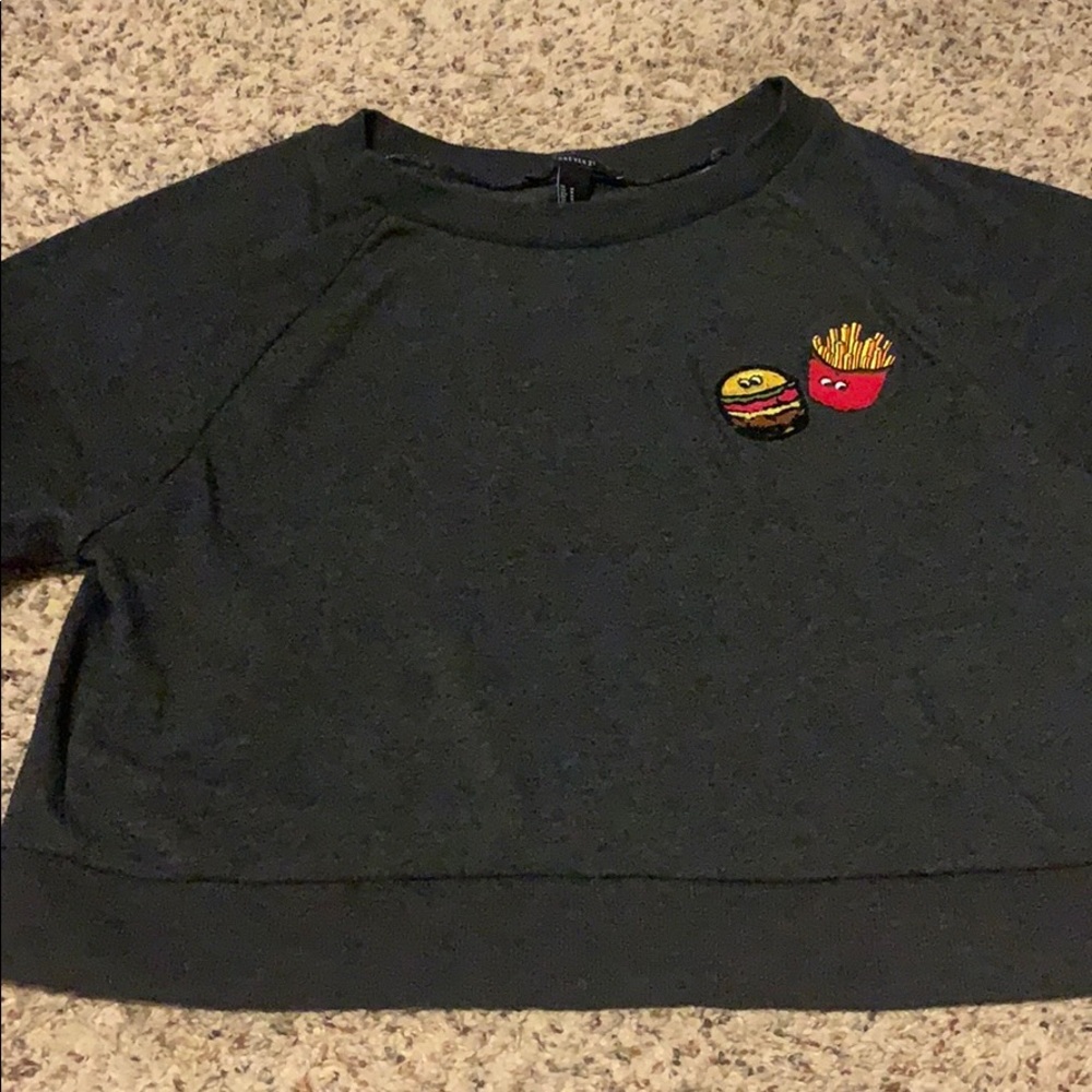 Forever 21 Burger and Fries Long Sleeve